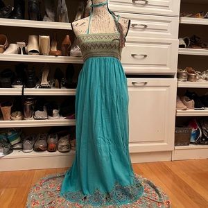 Lulamari - blue maxi dress (L)